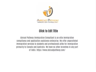 Abroad Pathway Immigration Consultant