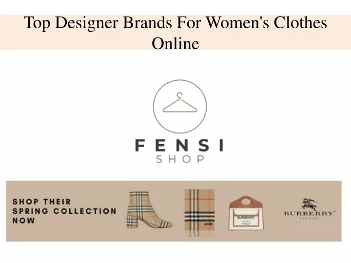 top designer brands for women s clothes online