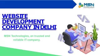 Web Design And Development Company in Delhi | MSN Technologies