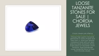 Loose Tanzanite Stones for sale