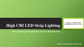 high cri led strip lighting
