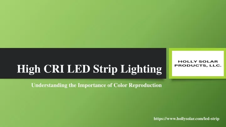 high cri led strip lighting