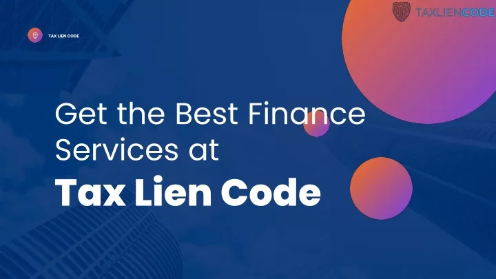 tax lien code