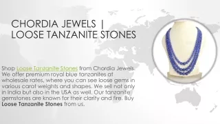Loose Tanzanite Stones