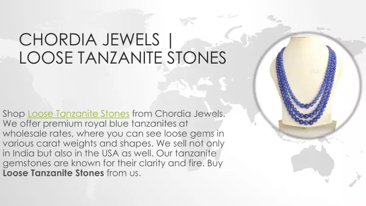 chordia jewels loose tanzanite stones