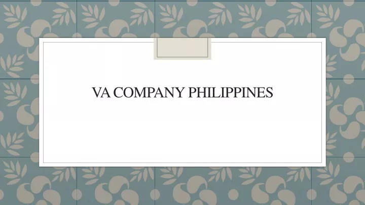 va company philippines