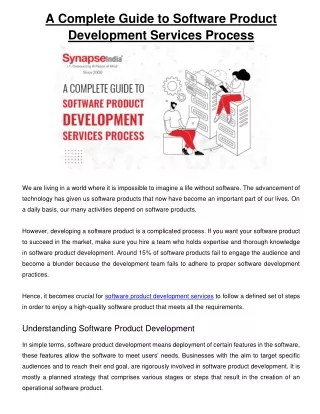 a complete guide to software product development