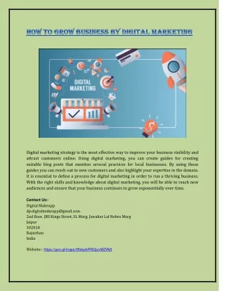 How to Grow Business by Digital Marketing