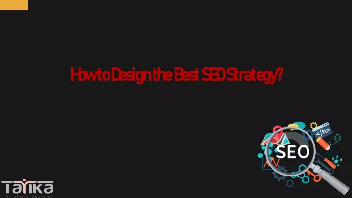 how to design the best seo strategy