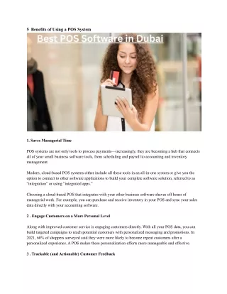 5 benefits of using a pos system