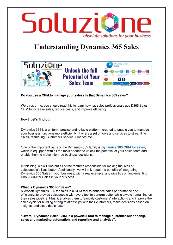 PPT - The Ultimate Guide to Dynamics 365 Sales PowerPoint Presentation 