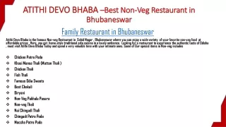 Best Khasi Mutton in Bhubaneswar | Best Mutton Thali- Atithi Devo Bhaba