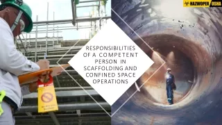 responsibilities o f a c o m p e t e n t person
