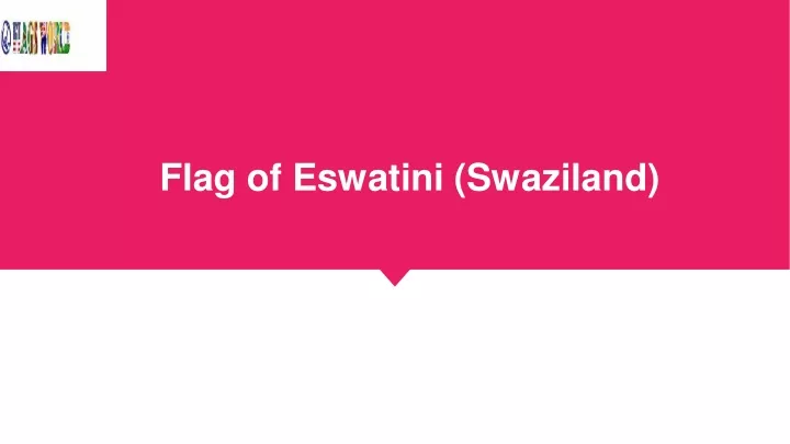 flag of eswatini swaziland