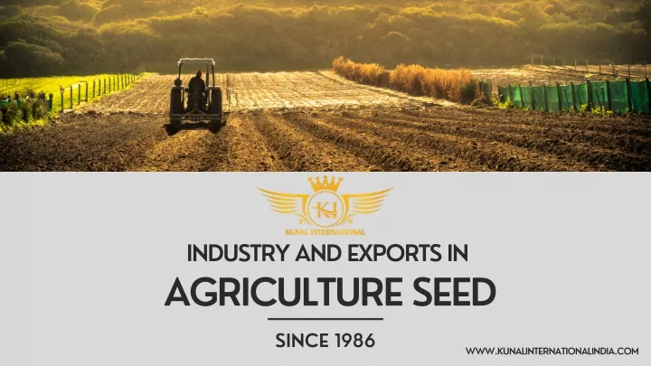 industry and exports in agriculture seed