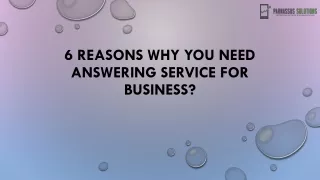 6 Reasons Why You Need Answering Service for Business?