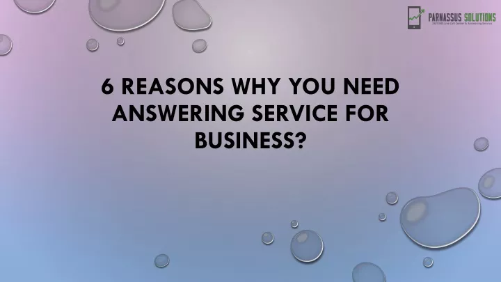 6 reasons why you need answering service for business