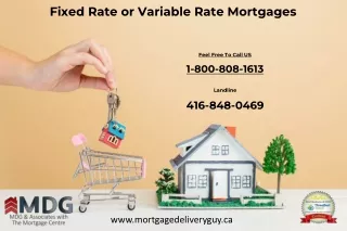 fixed rate or variable rate mortgages