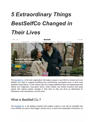 5 Extraordinary Things BestSelfCo Changed in Their Lives