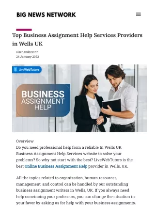 top business assignment help services providers