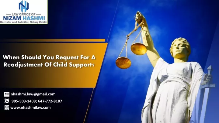 when should you request for a readjustment of child support