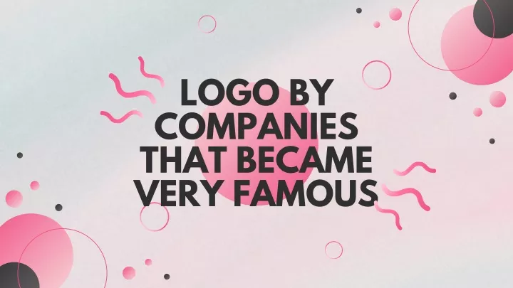logo by companies that became very famous