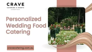 Personalized Wedding Food Catering