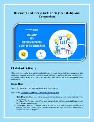 Basecamp and Clockshark Pricing - A Side-by-Side Comparison