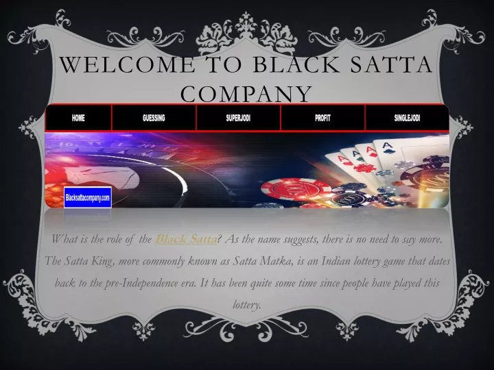 welcome to black satta company