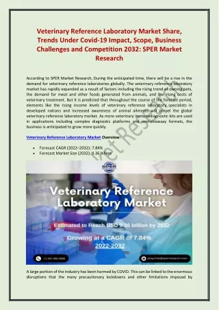 Veterinary Reference Laboratory Market Share