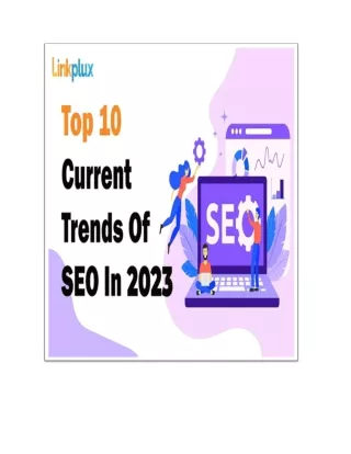 Top 10 Current Trends in SEO in 2023