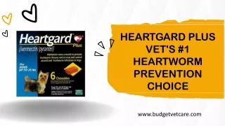 Heartgard Plus Vet's No 1 Heartworm Prevention Choice