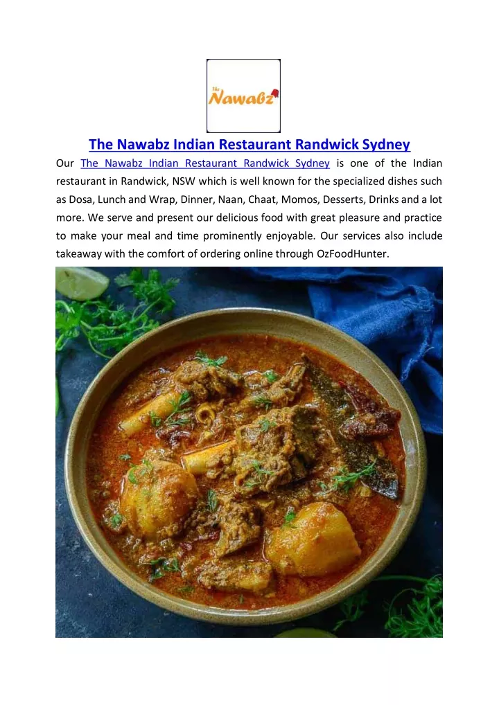 the nawabz indian restaurant randwick sydney