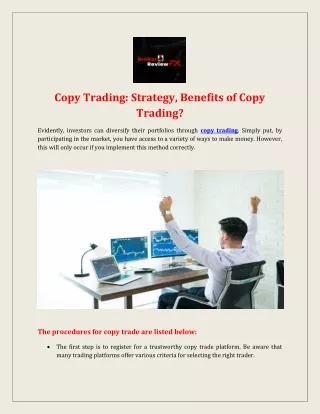 Copy Trading: Strategy, Benefits of Copy Trading?