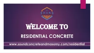 Residential Concrete