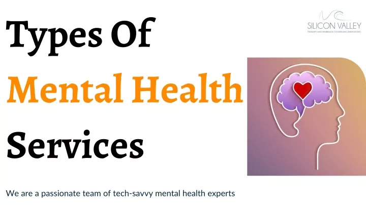 types of mental health services