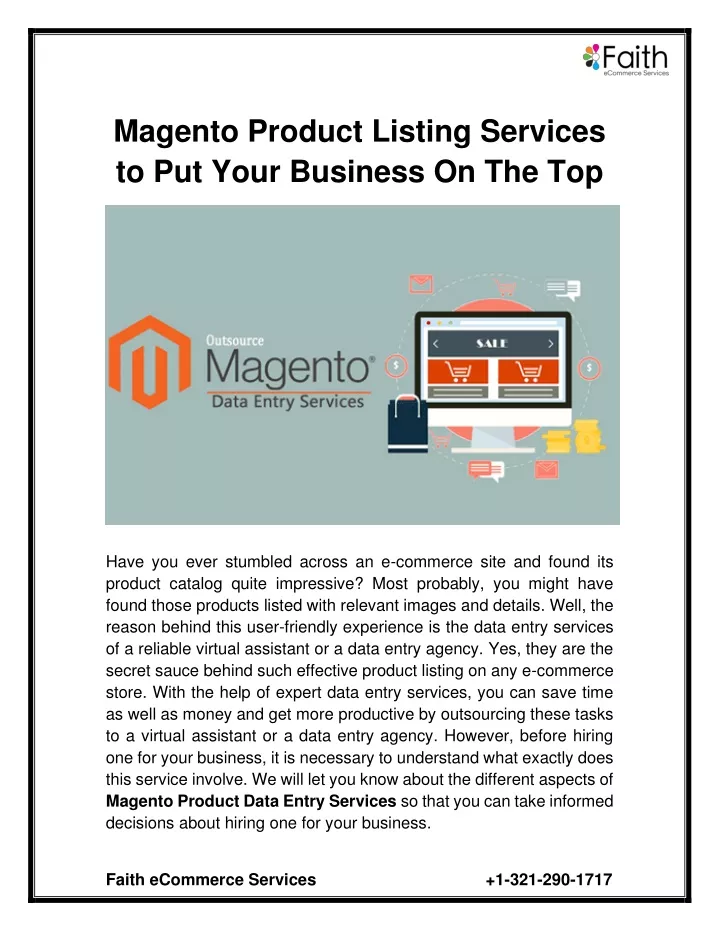 magento product listing services to put your