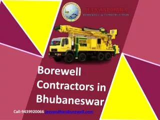 Borewell Contractors in Bhubaneswar