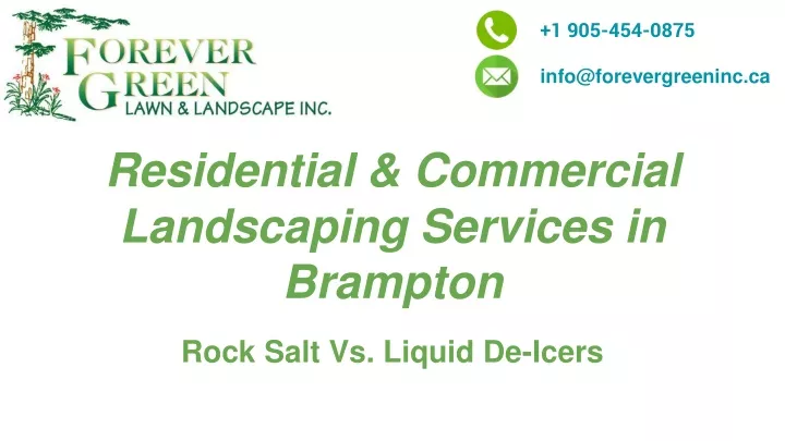 residential commercial landscaping services in brampton