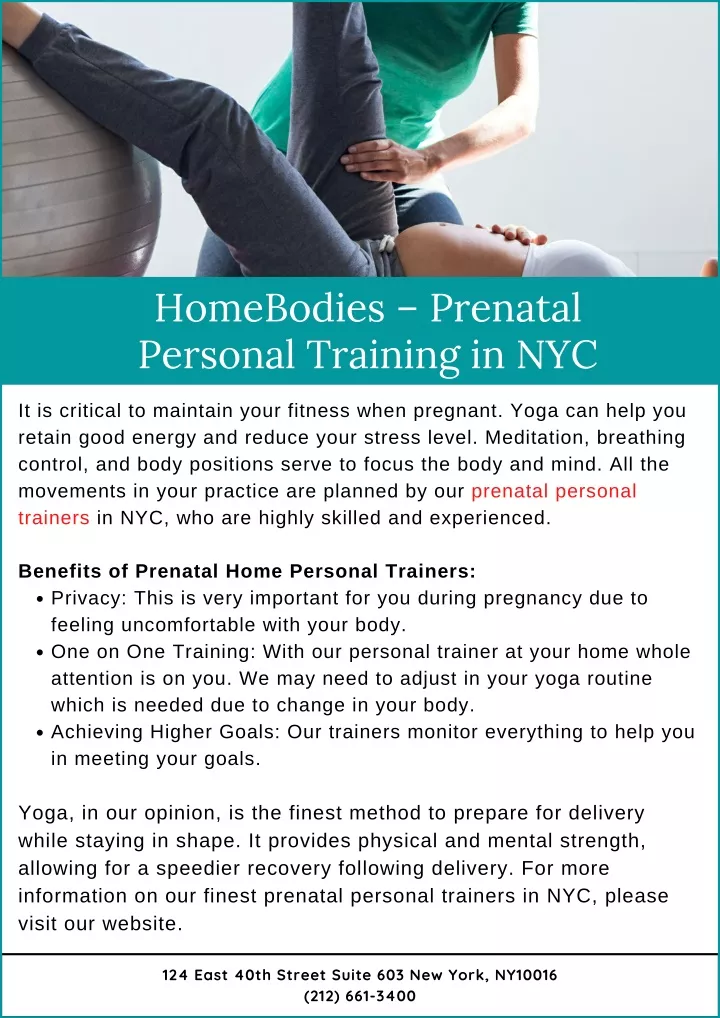homebodies prenatal personal training in nyc