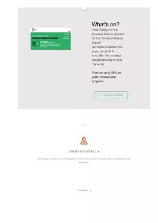 Export Marketing Consultancy for Australian Market Development - Smart Mango