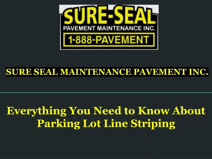 sure sea l maintenance pavement inc