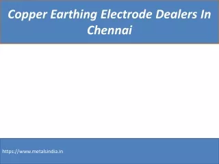 copper earthing electrode dealers in chennai