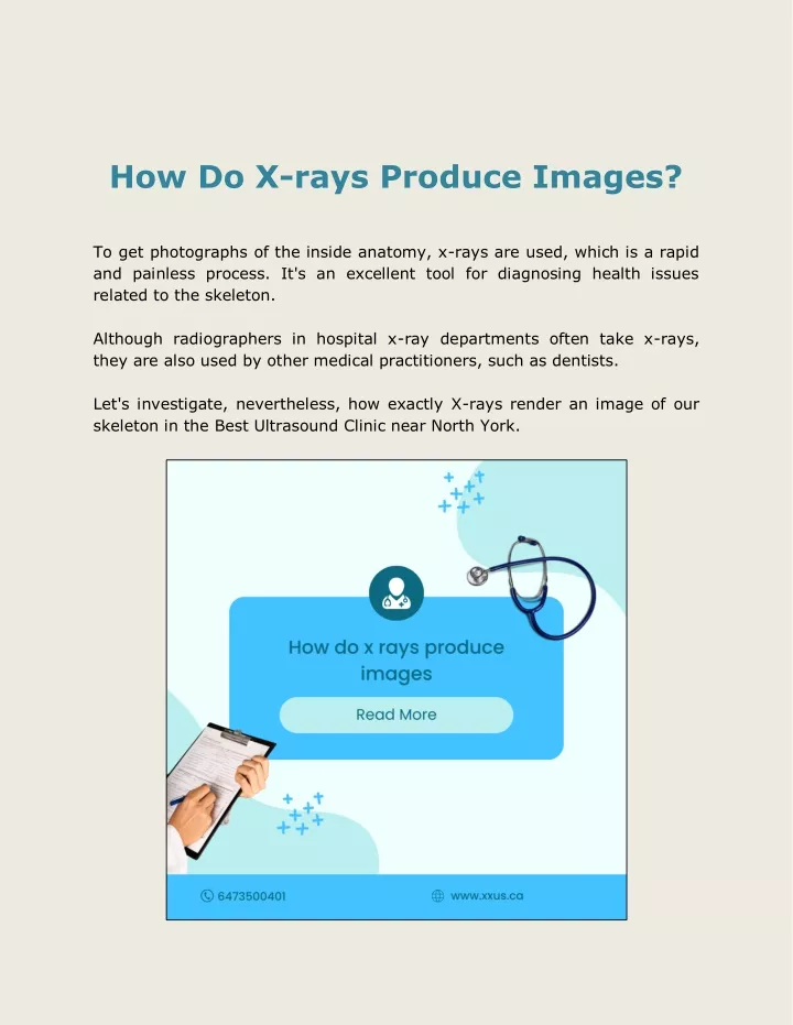 how do x rays produce images