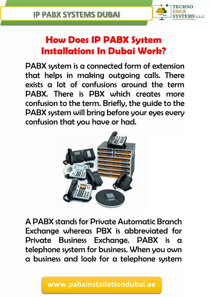 how does ip pabx system installations in dubai