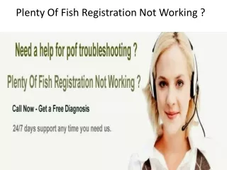plenty of fish registration not working