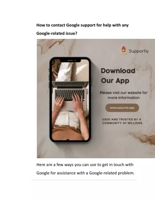 How to contact Google support for help with any Google-related issue
