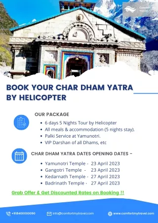 Book Your Char Dham Yatra by Helicopter  -PDF