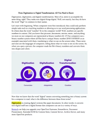 from digitization to di from digitization