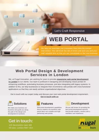 Best Web Portal Development Company in London